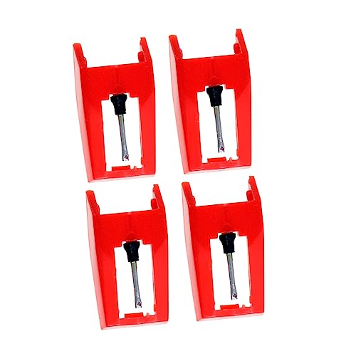 Supvox 4 Stück Nadel -Elektrokopf singen für aufzeichnen Nadelstift Ersatz drehteller Plattenspielernadel Plattenspieler-Nadeln Aufnahmestift Kunststoff und Aluminium rot Supvox 4 Stück Nadel -Elektrokopf singen für aufzeichnen Nadelstift Ersatz drehteller Plattenspielernadel Plattenspieler-Nadeln Aufnahmestift Kunststoff und Aluminium rot von Supvox