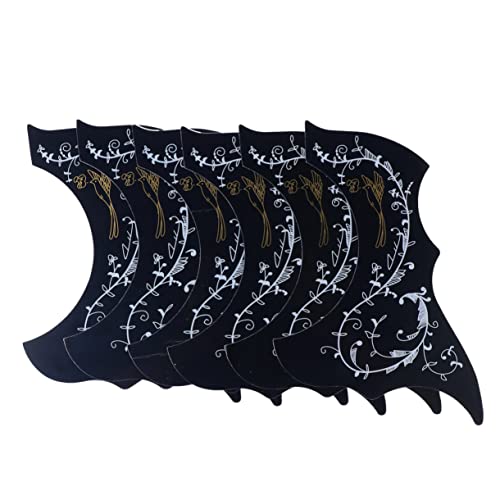 Supvox 6 Stück Hummingbird Guard Teller Zubehör wählen aufkleber Schlagbrett für 40/41 Zoll Akustikgitarre Guitar Pick Guard Pickguard in Kommaform Haustiermaterial Schwarz Supvox 6 Stück Hummingbird Guard Teller Zubehör wählen aufkleber Schlagbrett für 40/41 Zoll Akustikgitarre Guitar Pick Guard Pickguard in Kommaform Haustiermaterial Schwarz von Supvox