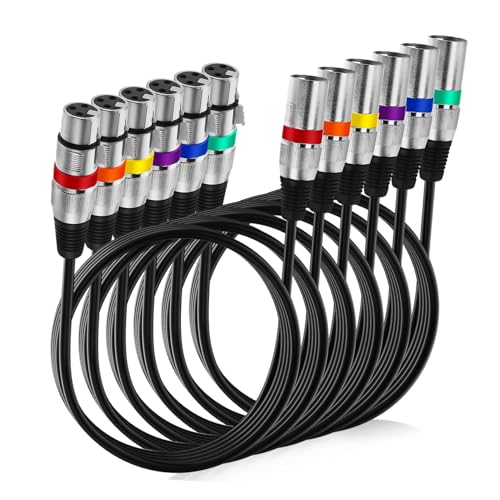 Supvox 6Stücke Xlr Kabel Symmetrisches Mikrofonkabel Mit Farbigen Ringen Für Einfache Identifizierung Und Langlebig Für Professionelle Audioanwendungen Supvox 6Stücke Xlr Kabel Symmetrisches Mikrofonkabel Mit Farbigen Ringen Für Einfache Identifizierung Und Langlebig Für Professionelle Audioanwendungen von Supvox