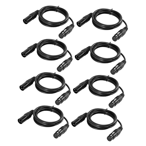 Supvox 8 Stück 3 Bühnenbeleuchtung Dmx-kabel 3-poliges Mikrofonkabel Audiokabel Bühnenlichtkabel Beleuchtungskabel Bewegliches Lichtkabel Scheinwerferkabel Metall Black Supvox 8 Stück 3 Bühnenbeleuchtung Dmx-kabel 3-poliges Mikrofonkabel Audiokabel Bühnenlichtkabel Beleuchtungskabel Bewegliches Lichtkabel Scheinwerferkabel Metall Black von Supvox