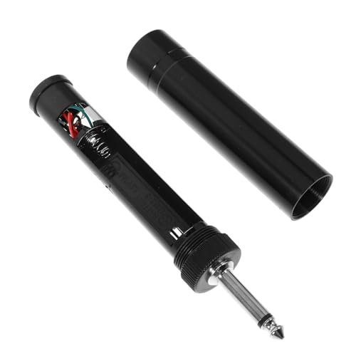 Supvox Adapter Für Mikrofon Tonabnehmer Für Akustische Gitarre Mit USB Jack Verlängerung Konvertierung Draht Adapter Von 6,35 Mm Auf 3,5 Mm Audiokonverter Metall Black von Supvox