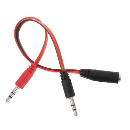Supvox Audio Splitter Kabel Mikrofon Audio Adapter für Kopfhörer und Lautsprecher Tpe Verbunden Kompatibel mit Smartphones Tablets und Laptops von Supvox