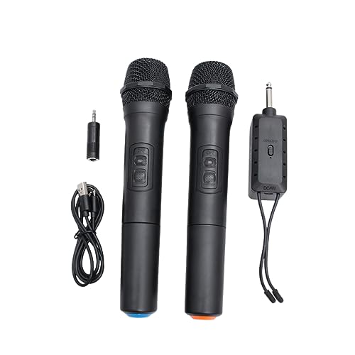 Supvox Drahtloses Mikrofon mit Handmikrofonen Professionelles Kabelloses Mikrofon für Karaoke und Veranstaltungen Kompatibel Schnittstellen von Supvox