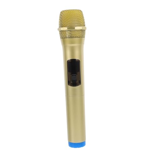 Supvox Gefälschtes Mikrofon Requisite Für Bühnenperformance Rollenspiel Leichtes Mikrofon Glänzendem Mit Blauem Sockel Für Partys Karaoke von Supvox