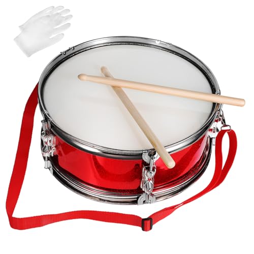 Supvox Marching Drum Set für Snare Drum mit Drumsticks Drumgürtel und Handschuhen Perfektes Lernspielzeug für Musikalische Früherziehung und Kreatives Supvox Marching Drum Set für Snare Drum mit Drumsticks Drumgürtel und Handschuhen Perfektes Lernspielzeug für Musikalische Früherziehung und Kreatives von Supvox