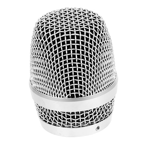 Supvox Mikrofonkopf Mit Ball Schaum Ersatz Zubehör Für Mikrofongitter Austausch Des Mikrofongitters Austausch Des Kühlergrill-kugelkopfes Mikrofon Zubehör Metall Silver von Supvox