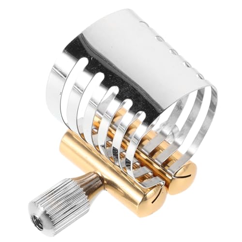 Supvox Saxophon Flötenkopf Kartenzubehör Saxophon Blattring Saxophon Mundstück Befestigung Saxophon Blattmechanismen Blattschrauben Für Saxophon Saxophon Blattklammern Kupfermaterial von Supvox