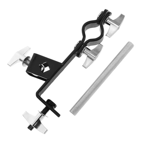 Supvox Set Beckenklemme Kuhglocken Verlängerungshalter Beckenhalterungen Beckenauslegerhalterung Metall Beckenstapler Aufsatz Für Schlagzeug Musikinstrumentenzubehör Trommelklemme von Supvox