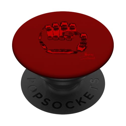 Rebel Rock Fist Fraktal Strike One PopSockets Klebender PopGrip von Suraj Synth Merch