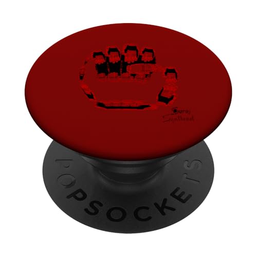 Rebel Rock Fist Fraktal Strike One PopSockets Klebender PopGrip von Suraj Synth Merch