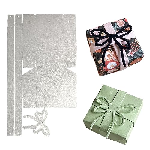 Bow Gift Box Cutting Die Paper Box Metal Cutting Die Embossing Template Cutting Stencils for Candy Box Favors Boxes Wedding Christmas Birthday Gift Packaging Boxes von Surakey