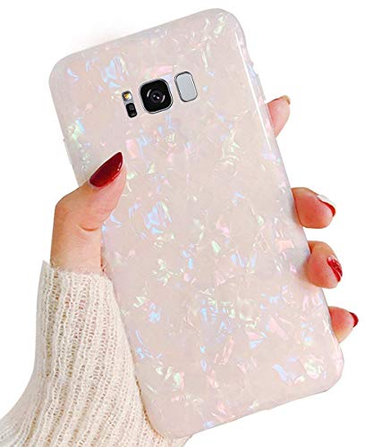 Surakey kompatibel mit Samsung Galaxy S8 Plus Hülle Silikon Glänzend Bling Glitzer Schutzhülle 3D Geometrische Muster Ultra Dünn Soft TPU Silikon Bumper Handyhülle Tasche Case für Galaxy S8 Plus,Bunt von Surakey