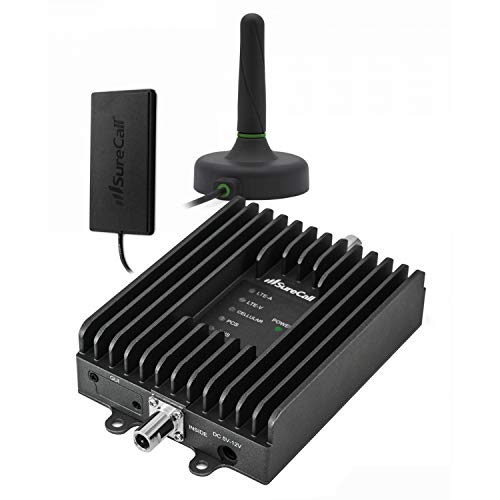 SureCall Fusion2Go 3.0 Fahrzeugzellen-Signalverstärker für Auto, LKW, SUV, 5G/4G LTE Vollständige Innenabdeckung, Multi-User All Carrier Boosts Verizon AT&T Sprint T-Mobile, FCC genehmigt, USA Company von SureCall