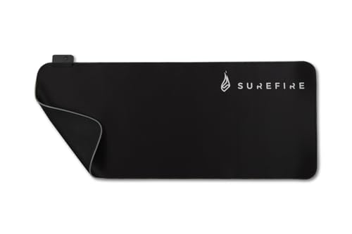 SureFire Silent Flight RGB-680 Gaming Mauspad, 680 mm x 280 mm x 3 mm, RGB Mauspad Gaming, wasserabweisend, rutschfest, Mikrotextur-Stoffoberfläche, Mousepad Large, Gaming Unterlage SureFire Silent Flight RGB-680 Gaming Mauspad, 680 mm x 280 mm x 3 mm, RGB Mauspad Gaming, wasserabweisend, rutschfest, Mikrotextur-Stoffoberfläche, Mousepad Large, Gaming Unterlage von SureFire