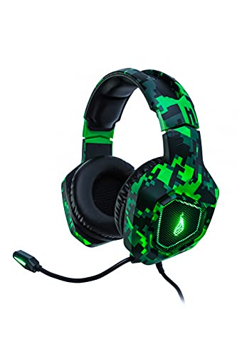 SureFire Skirmish Gaming Headset, Headset PC & Playstation & Xbox, Gaming Kopfhörer, 390g, mit Stereo 2.0-Sound & LED-Beleuchtung, Headset Gaming, Gamer Headset, USB 3.2 Gen 1 von SureFire