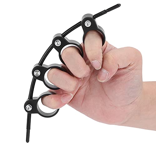 Surebuy Fingertrainer, Gitarrenakkord Finger Opener Piano Finger Separator für musikalische Anfänger für Klavier Gitarre(Black Large (Adjustable Span)) von Surebuy