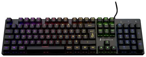 Surefire Gaming KingPin M2 Kabelgebunden, USB Gaming-Tastatur Französisch, AZERTY Schwarz Beleuchte Surefire Gaming KingPin M2 Kabelgebunden, USB Gaming-Tastatur Französisch, AZERTY Schwarz Beleuchte von Surefire Gaming