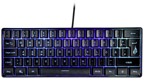 Surefire Gaming KingPin X1 Kabelgebunden, USB Gaming-Tastatur Deutsch, QWERTZ Schwarz Beleuchtet, Mu von Surefire Gaming