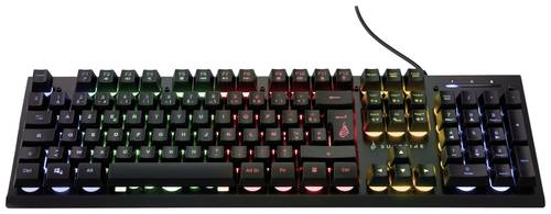 Surefire Gaming KingPin X2 Kabelgebunden, USB Gaming-Tastatur Französisch, AZERTY Schwarz Beleuchte von Surefire Gaming