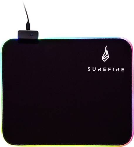Surefire Gaming Silent Flight RGB-320 Gaming-Mauspad Beleuchtet Schwarz von Surefire Gaming