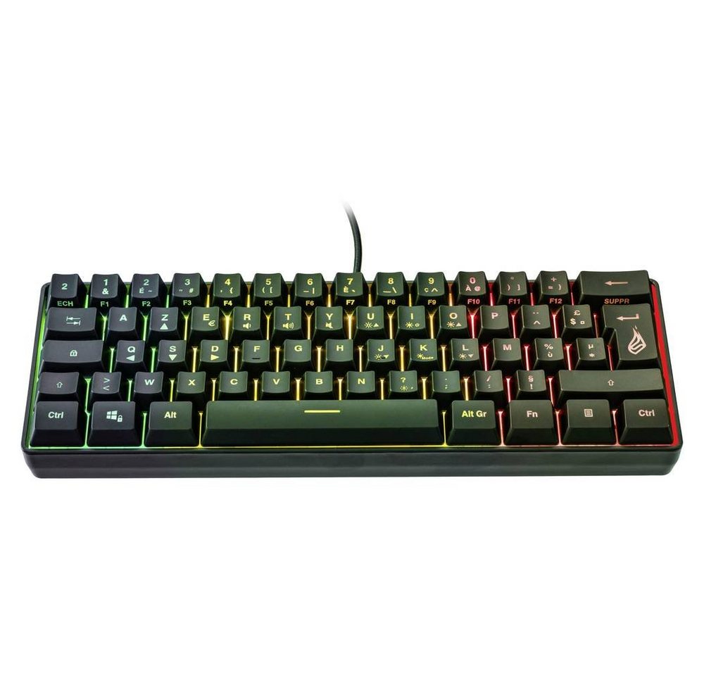 Surefire SureFire 60 % Mechanische RGB–Tastatur, Tastatur (Beleuchtet, Multimediatasten) von Surefire