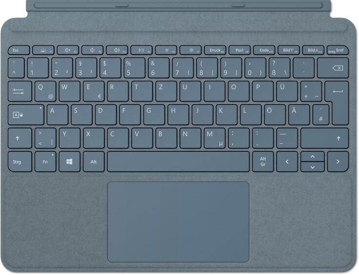 Microsoft Surface Go Type Cover Tastatur mit Trackpad Eisblau von Surface