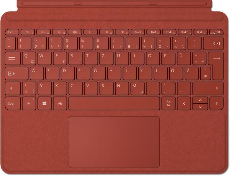 Microsoft Surface Go Type Cover Tastatur mit Trackpad Poppy Red von Surface