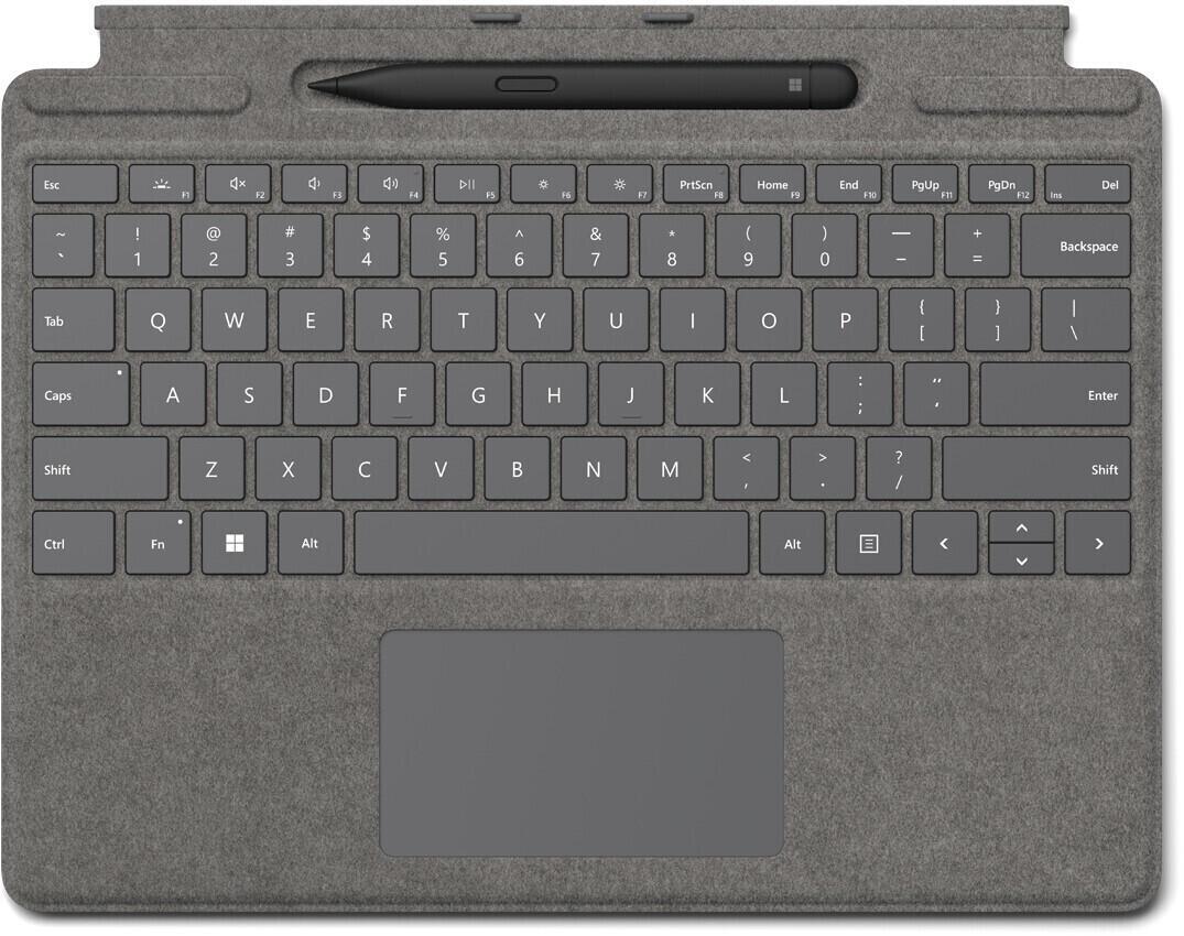 Microsoft Surface Pro Type Cover Platin mit Surface Slim Pen 2 von Surface