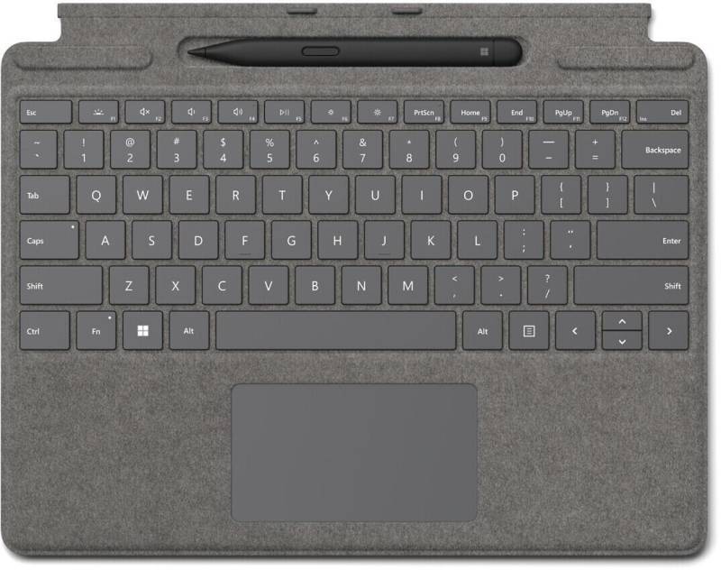 Microsoft Surface Pro Type Cover Platin mit Surface Slim Pen 2 von Surface