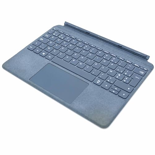 Microsoft Tastatur Type Cover Surface Go Signature – Französische AZERTY-Tastatur – Eisblau (Alcantara) – nur kompatibel mit Surface Go, Surface Go 2 und Surface Go 3 von Surface