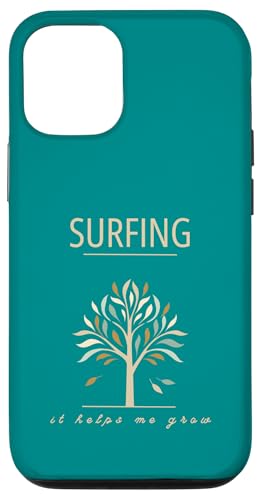 Surf-Design, Surfen, It Helps Me Grow, Colorful Tree Hülle für iPhone 12/12 Pro von Surfing Stuff