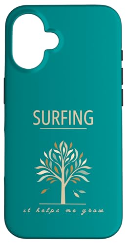 Surf-Design, Surfen, It Helps Me Grow, Colorful Tree Hülle für iPhone 16 Surf-Design, Surfen, It Helps Me Grow, Colorful Tree Hülle für iPhone 16 von Surfing Stuff