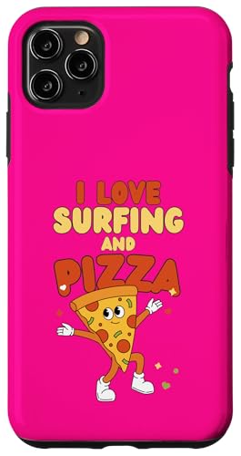 Surfing Design, ich liebe Surfen und Pizza Hülle für iPhone 11 Pro Max von Surfing Stuff
