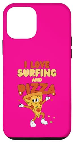 Surfing Design, ich liebe Surfen und Pizza Hülle für iPhone 12 mini von Surfing Stuff
