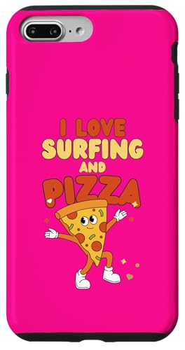 Surfing Design, ich liebe Surfen und Pizza Hülle für iPhone 7 Plus/8 Plus von Surfing Stuff