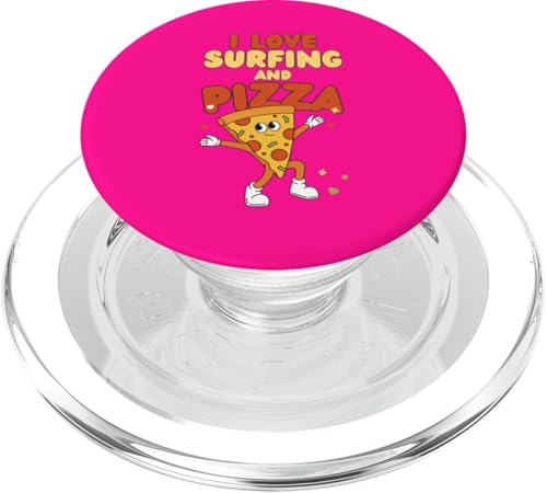 Surfing Design, ich liebe Surfen und Pizza PopSockets PopGrip für MagSafe von Surfing Stuff