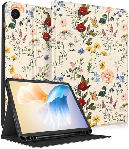 SurgeCraft Schutzhülle für Samsung Galaxy Tab A9 Plus / A9+, niedliche Mädchen-Schutzhülle mit Blumenmuster, hübsches Design, automatische Wake-/Sleep-Design, mit Stifthalter, für Galaxy Tablet A9 SurgeCraft Schutzhülle für Samsung Galaxy Tab A9 Plus / A9+, niedliche Mädchen-Schutzhülle mit Blumenmuster, hübsches Design, automatische Wake-/Sleep-Design, mit Stifthalter, für Galaxy Tablet A9 von SurgeCraft