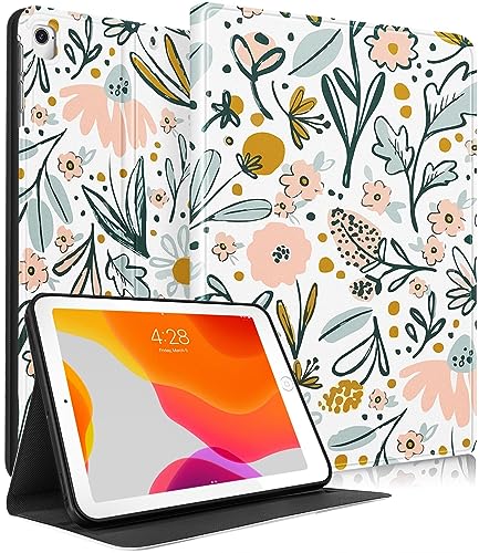 SurgeCraft Schutzhülle für iPad 5/6, Air 1/2, Pro 9,7 – Damen Cute Girls Folio Cover – Blume Kawaii Hülle von SurgeCraft
