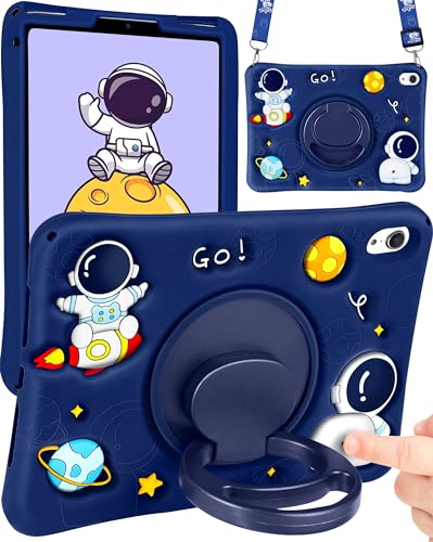 SurgeCraft Schutzhülle für iPad Mini 7/6 – 8,3 Zoll Astronaut Mädchen Kawaii Jungen Frauen Cover mit Band, Griff und Ständer – weiches Silikon SurgeCraft Schutzhülle für iPad Mini 7/6 – 8,3 Zoll Astronaut Mädchen Kawaii Jungen Frauen Cover mit Band, Griff und Ständer – weiches Silikon von SurgeCraft