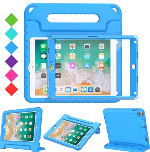 Surom iPad 24,6 cm 2017 Fall – Stoßfest Case Light Gewicht Kinder Schutzhülle mit Griff Ständer für Apple iPad 24,6 cm 2017 Modell blau von Surom