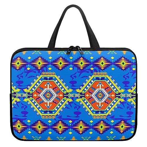 Surwin Laptop Hülle Tasche, Exotisch Stil Laptop Hüllen Wasserdicht Stoßfest Laptoptasche mit Griff und Reißverschluss Laptophülle Langlebig Rundumschutz Notebook Sleeve (Böhmen Stil,13 Zoll) von Surwin