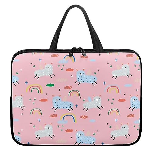 Surwin Laptop Hülle Tasche, Karikatur Stil Laptop Hüllen Wasserdicht Stoßfest Laptoptasche mit Griff und Reißverschluss Laptophülle Rundumschutz Notebook Sleeve (Wolke,15 Zoll) von Surwin