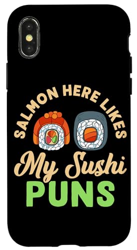 Salmon Here Likes My Sushi Puns Sushi Design für Fischfresser Hülle für iPhone X/XS Salmon Here Likes My Sushi Puns Sushi Design für Fischfresser Hülle für iPhone X/XS von Sushi Designs For Sushi Eater