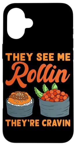 They See Me Rollin' Sushi Design für Sushi Eater Hülle für iPhone 16 Plus They See Me Rollin' Sushi Design für Sushi Eater Hülle für iPhone 16 Plus von Sushi Designs For Sushi Eater