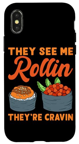 They See Me Rollin' Sushi Design für Sushi Eater Hülle für iPhone X/XS They See Me Rollin' Sushi Design für Sushi Eater Hülle für iPhone X/XS von Sushi Designs For Sushi Eater