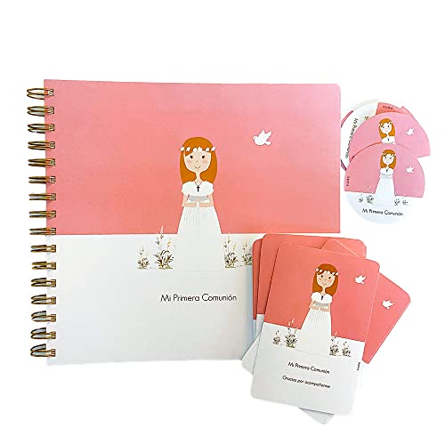 Susiko Kommunions-Set für Mädchen, 20 Erinnerungen + 1 Album + 10 runde Geschenk-Aufkleber | Premium Qualität und liebevolles Design Susiko Kommunions-Set für Mädchen, 20 Erinnerungen + 1 Album + 10 runde Geschenk-Aufkleber | Premium Qualität und liebevolles Design von Susiko