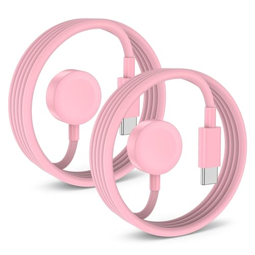 2 Stück für Apple Watch Ladekabel USB C Magnetisches iWatch-Ladegerät Schnellladekabel 2 m für Apple Watch Serie Ultra 2/Ultra/SE/9/8/7/6/SE2/5/4/3/2/1 - Rosa 2 Stück für Apple Watch Ladekabel USB C Magnetisches iWatch-Ladegerät Schnellladekabel 2 m für Apple Watch Serie Ultra 2/Ultra/SE/9/8/7/6/SE2/5/4/3/2/1 - Rosa von Susnwere