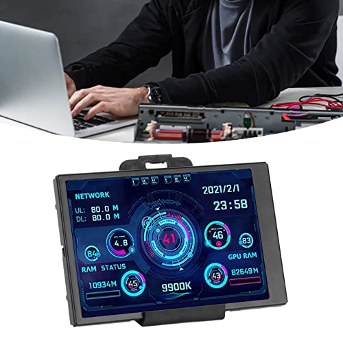 SustVita CPU-Hardware-Temperatur-Monitor, 8,9 cm (3,5 Zoll), IPS, USB, Mini-Screen, für AIDA64 PC, Typ C, Secondary-Display für CPU, GPU, HDD, Data von SustVita