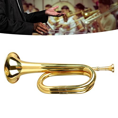 Sustvita Easy Play Trompete, C Key Messing Military Style Style mit Mundstück - ideal für Anfänger und Orchester (Gold) von SustVita
