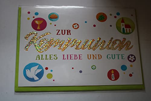 Susy Card Kommunionkarte Zur Kommunion alles Liebe und gute 1 Karte mit Umschlag hellgrün Susy Card Kommunionkarte Zur Kommunion alles Liebe und gute 1 Karte mit Umschlag hellgrün von Susy Card